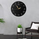 Metall Wanduhr Japanisches Zahlen Design 40x40 cm Deko Uhr Modern