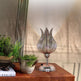 Marokkanische Tischlampe | Türkische Vintage Lampe Tulpenmuster Nachttischlampe