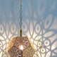 Turkish Pattern Moroccan Hanging Lamp Gold Color