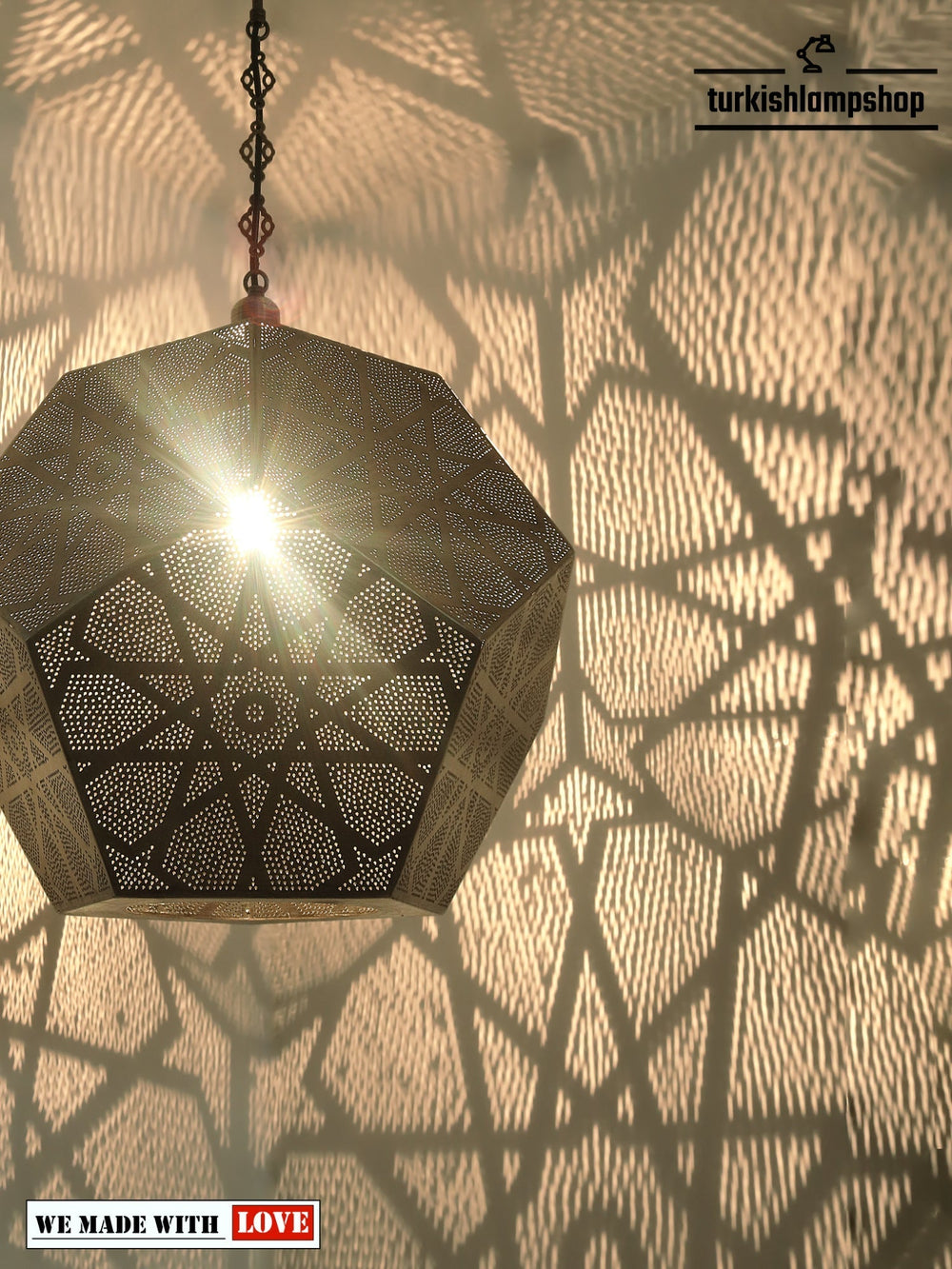 Turkish Pattern Moroccan Lantern Pendant Light