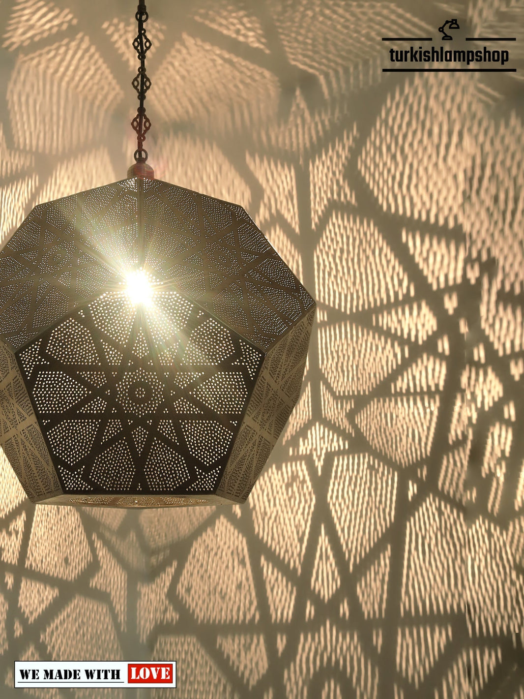 Turkish Pattern Moroccan Lantern Pendant Light