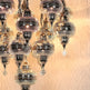 Moroccan Design Chandelier 16 Globe Nickel Color