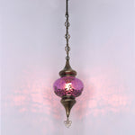 Bunte Türkische Glas Hängelampe - Orientalische Wohnzimmer Pendelleuchte