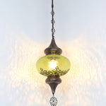 Türkische Design Hängelampe - Laser Cut Muster - Zerbrochenes Glas Effekt