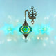 Green turquoise flower color mosaic wall sconce lamp