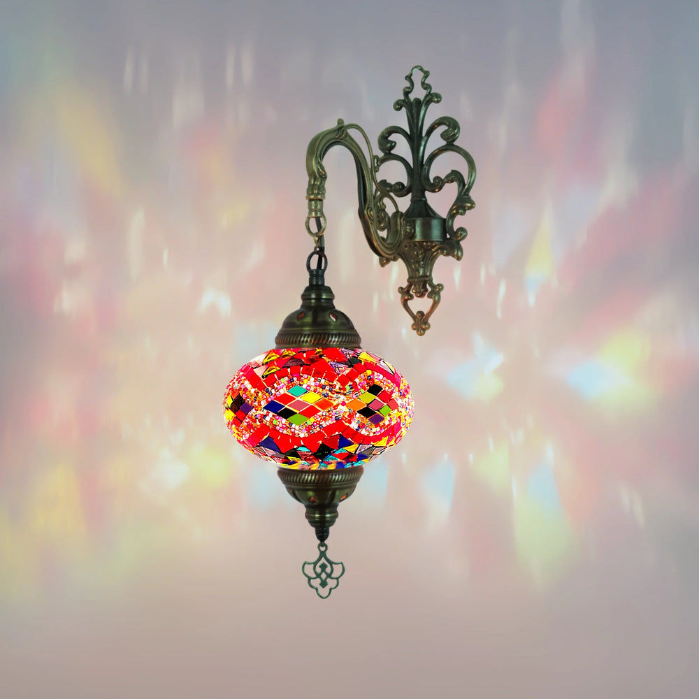 Mix rug color mosaic wall sconce lamp