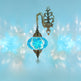 Turquoise flower color mosaic wall sconce lamp