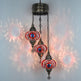 Turkish Mosaic Chandelier 3 Globe 