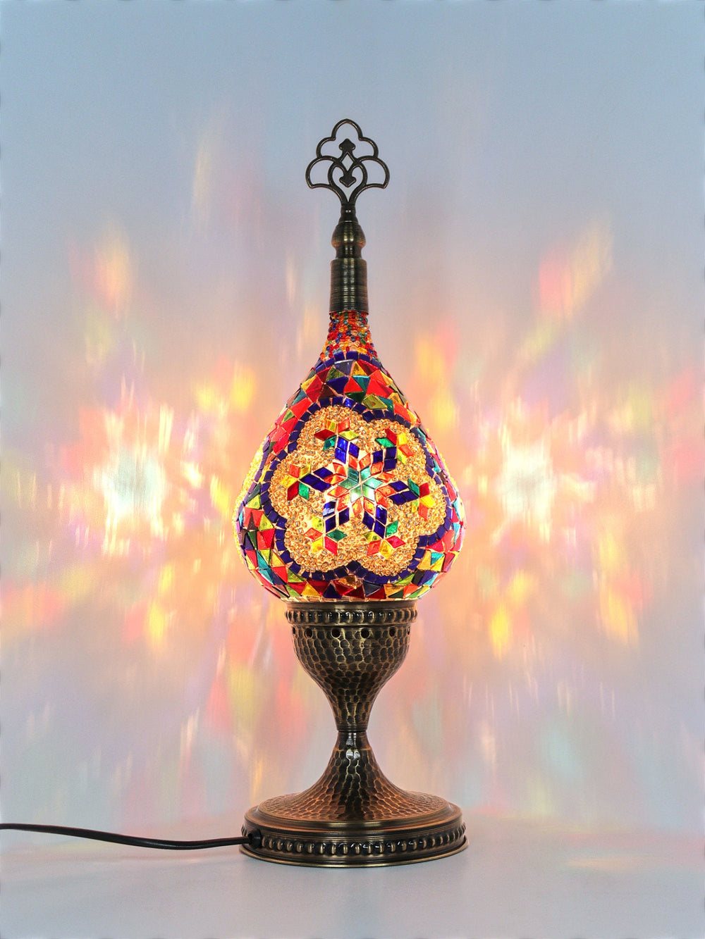 Turkish Mosaic Table Lamp Stained Glass Light