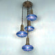 Turkish Chandelier stained glass 4-Globe Sprial Design 