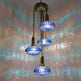 Turkish Chandelier stained glass 4-Globe Sprial 