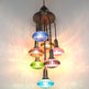 Mosaic Chandelier 7-Globe Turkish Sultan Design