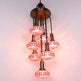Mosaic Turkish  Chandelier 7-Globe 