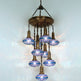 Turkish Chandelier Mosaic 9-Globe 