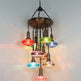 Turkish Chandelier Mosaic 9-Globe Sultan Design Ceiling Light