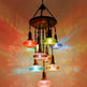 Turkish Chandelier Mosaic 9-Globe Sultan Design 