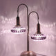 Turkish Handmade Mosaic Bedside Lamp Purple Color 2 Globe