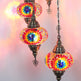 Turkish Mosaic Chandelier 3 Globe Celing Lights