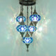 Mosaic Chandelier 5 Globe