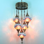 Mosaic Chandelier 5 Globe 