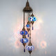 Turkish Mosaic Chandelier 5-Globe Colorful 