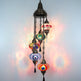 Turkish Mosaic Chandelier 5-Globe Colorful New Model