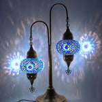 Mosaic Bedside Lamp 2 Globe Turkish Table Lamp