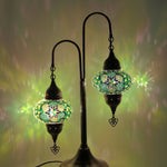 Mosaic Bedside Lamp 2 Globe Turkish Table Lamp