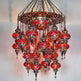 Turkish Mosaic Chandelier 24 Globe Large Size