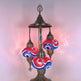 Mosaic Bedside Lamp 3-Globe Colorful