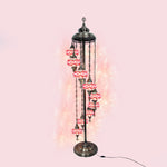 Türkische Mosaik Stehlampe 9 Kugeln - Orientalische Bodenlampe Boho Stil
