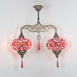 Turkish Mosaic Chandelier Big 2 Globe