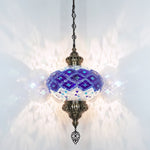Turkish Mosaic Hanging Lamp Big Globe Pendant Lights