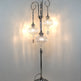 Turkish Floor Lamp Pyrex Blown Glass Clear Color Handmade