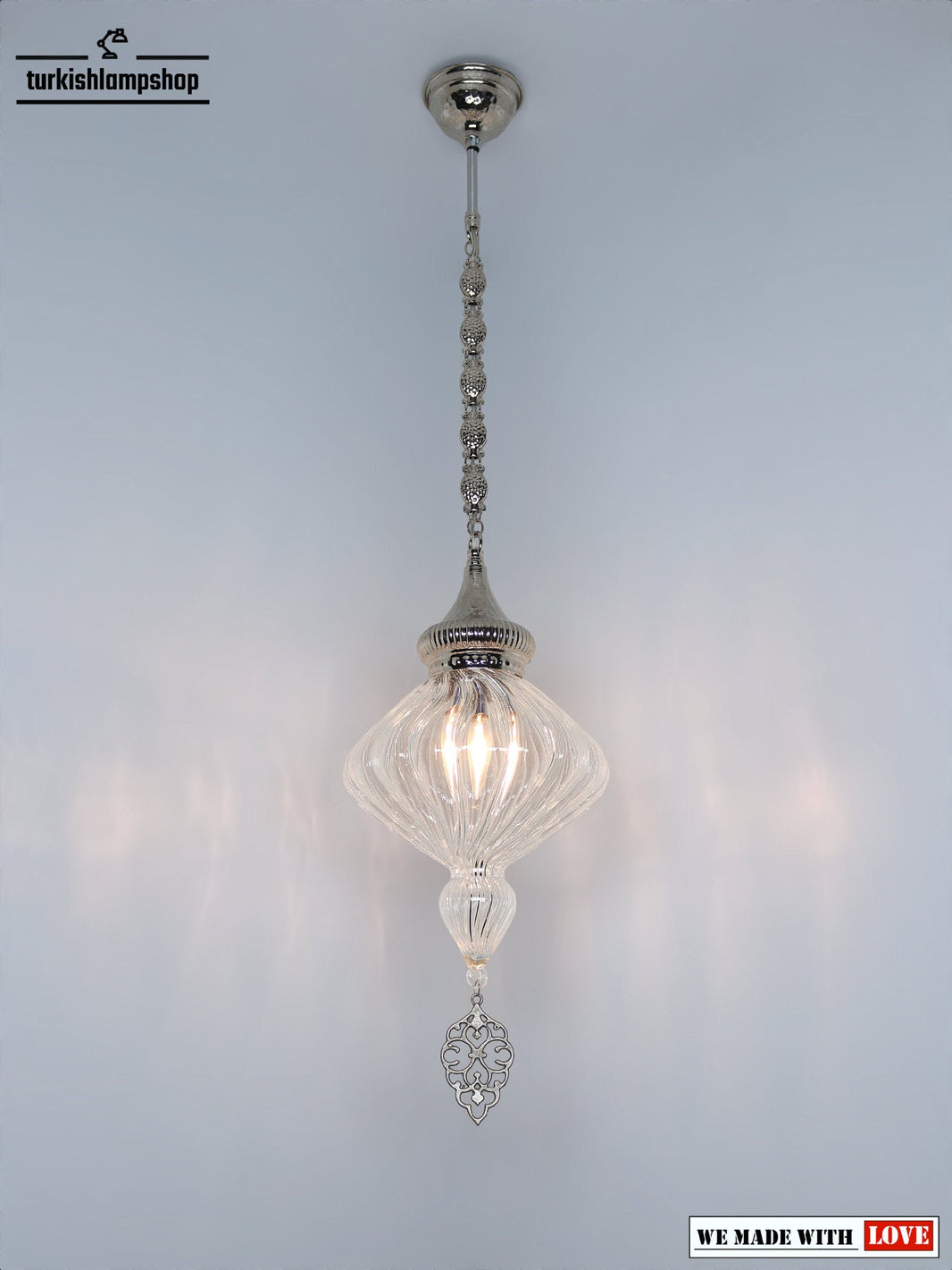 Pyrex Glass Clear Color Pendant Lamp