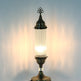 Turkish Table Lamp Pyrex Glass Cylinder Clear Glass