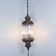 Turkish Lantern Pyrex Glass Clear Pendant Light Big Cylinder Lamp