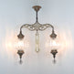 Turkish Chandelier Pyrex Glass 2 Globe Clear Glass