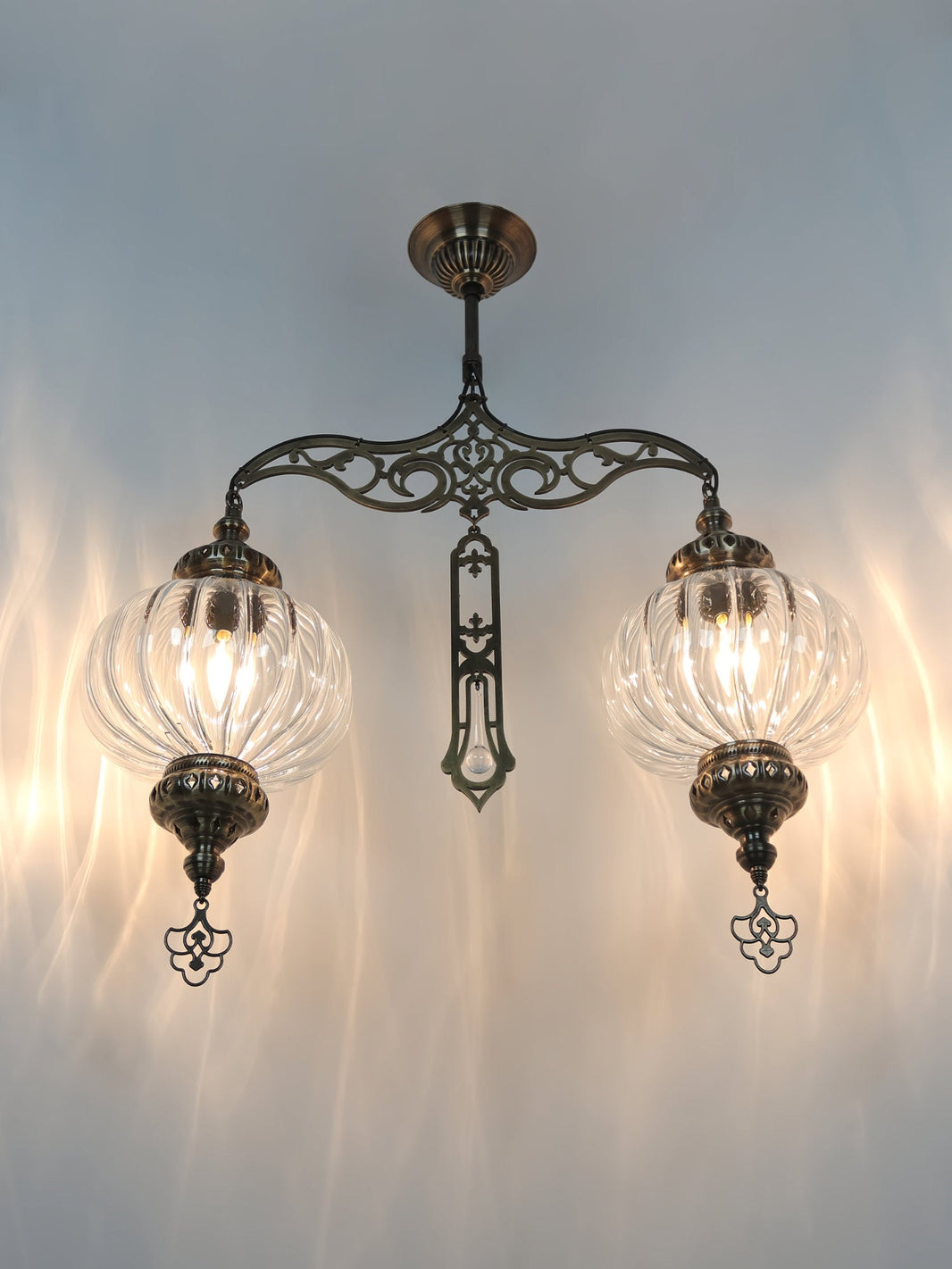 Turkish Chandelier Pyrex Glass 