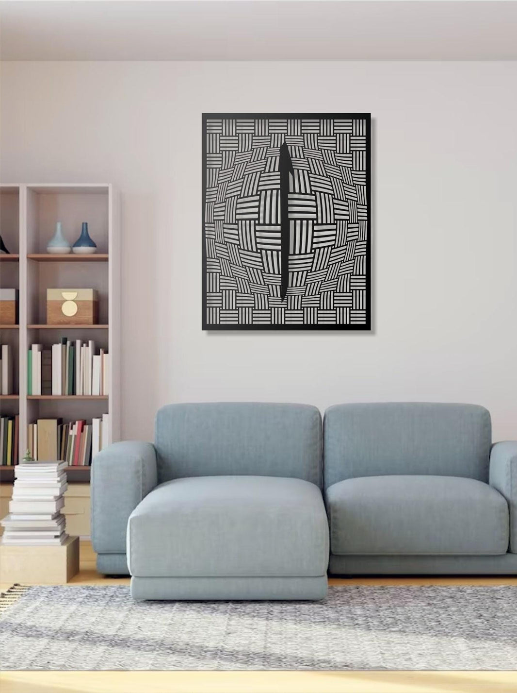 Metal Islamic Wall Art  Arabic Calligraphy “Elif with Ornamental Design, Muslim Wall Hanging, Modern Religious Home Decor