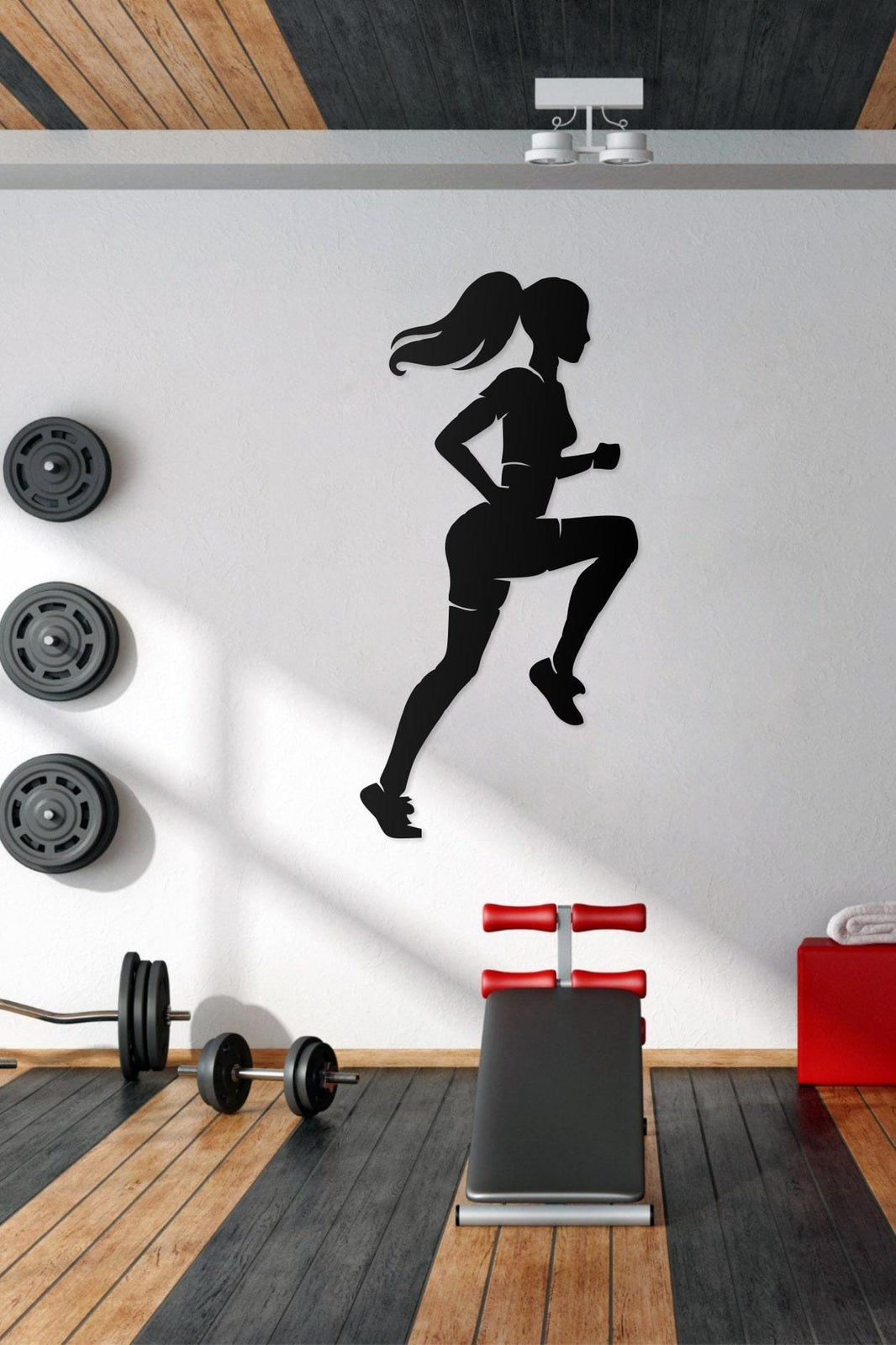 Metal Gym Wall Art  Boxing, Fitness Wall Decor, Modern Metal Wall Hanging for Home Gym, Fitness Studio & Sports Lovers