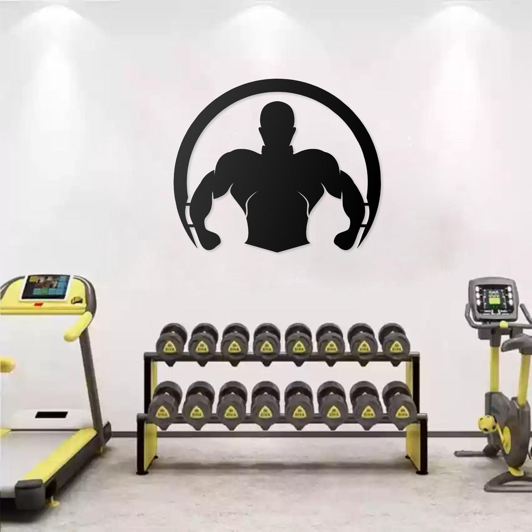 Metal Gym Wall Art  Boxing, Fitness Wall Decor, Modern Metal Wall Hanging for Home Gym, Fitness Studio & Sports Lovers