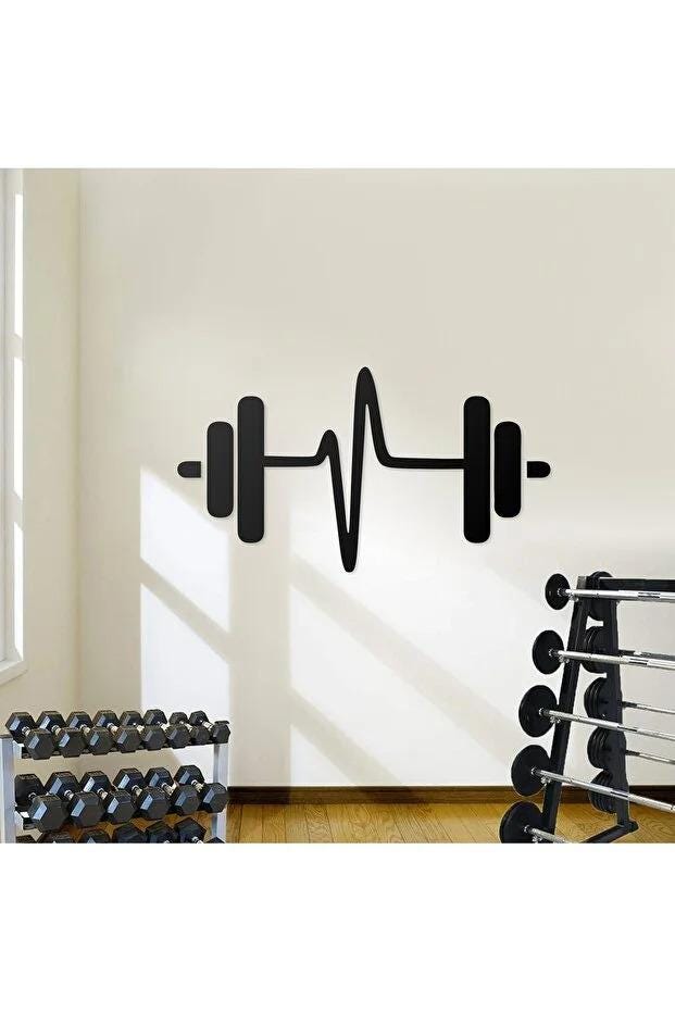 Fitness GYM Metal Wall Art | Modern Workout Decor | Home Gym Motivation Metal Sign | Sports Room Wall Decoration | Handmade Gift