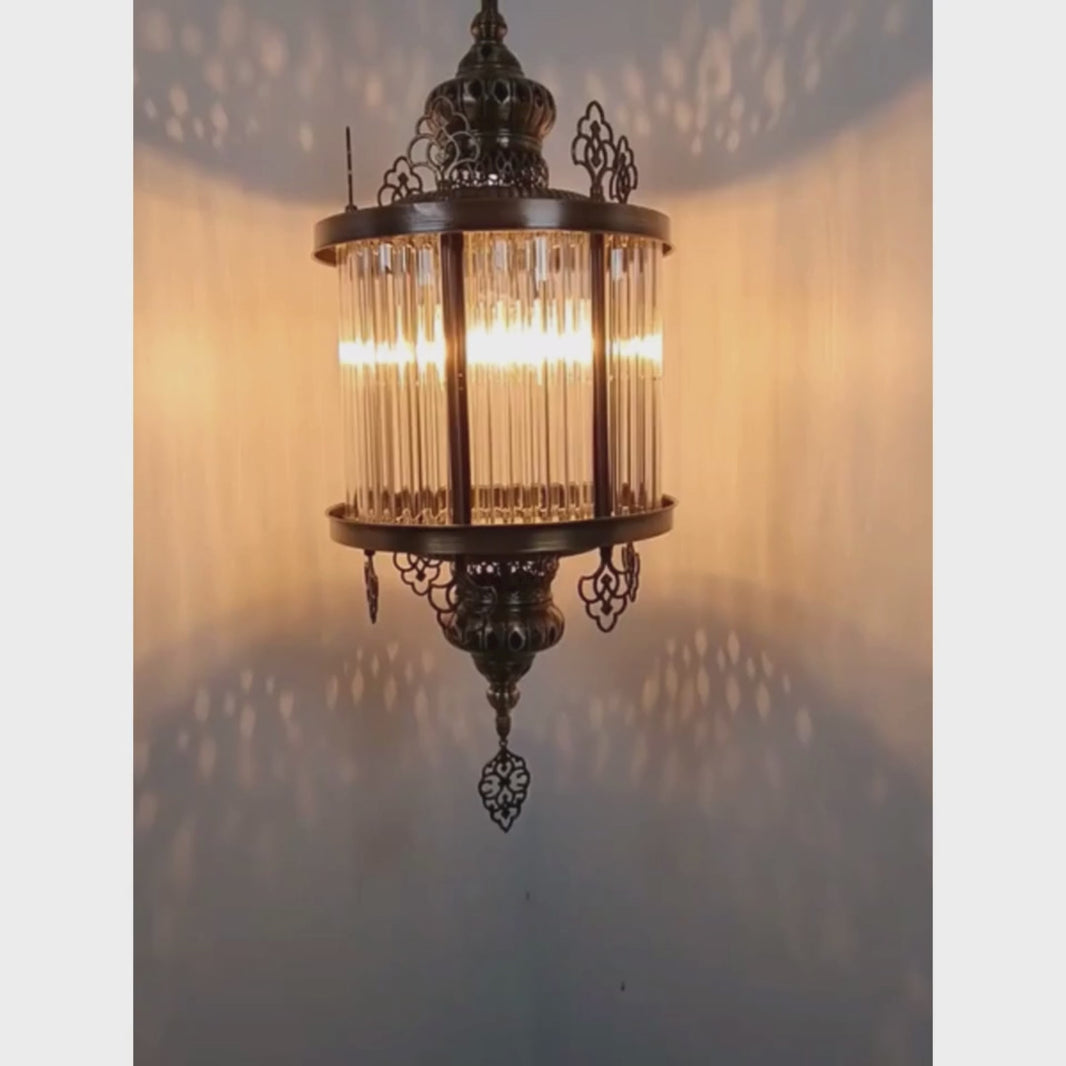 Moderne Türkische Pyrex Glas Deckenleuchte - Orientalische Hängeleuchte