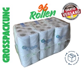 Toilettenpapier 64 Rollen 150 Blatt -Klopapier WC-Papier Zellstoff FSC - NEU