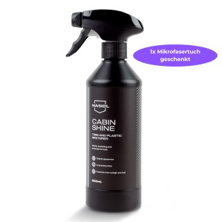 Nasiol CabinShine 500 ml – Premium Innenraum-Auffrischer für Kunststoff, Gummi &