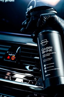 Nasiol CabinShine 500 ml plastik, kauçuk ve vinil yüzeyler için iç mekan tazeleme ve koruma spreyi