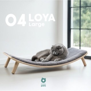 Mamapetz Loya Large Natürliches Holz Katzenbett