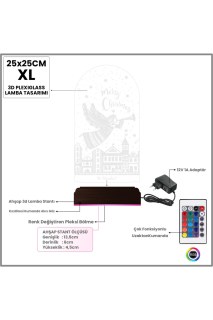 Kişiye özel lazer kazımalı 3D LED illüzyon masa lambası, yılbaşı hediyesi için şık ve duygusal dekorasyon