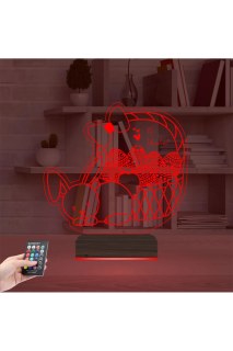 Paskalya Tavşan Yumurta Temalı Çocuk Odası İçin Kişiye Özel 3D LED Gece Lambası